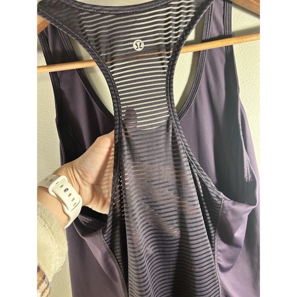 Lululemon Women's Razorback Tank Top Purple Mesh Back - Picture 16 of 16